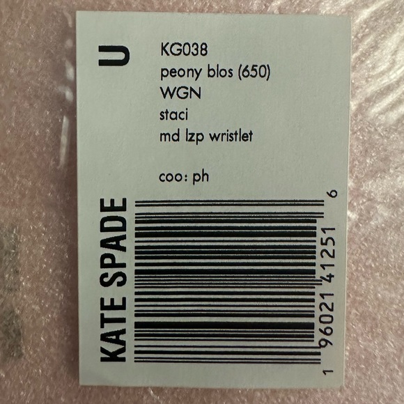 Kate Spade Pink Medium LZP Wristlet NEW IN PACKAGE Peony Blossom BEAUTIFUL Pink - Picture 6 of 7